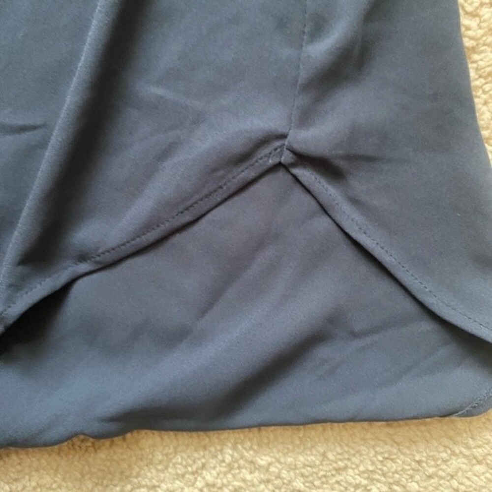 LOFT Blue Embroidered Blouse - Picture 6 of 7